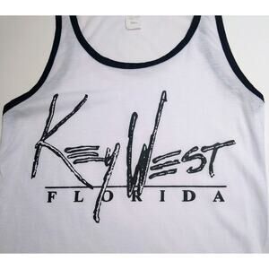 Vintage Shelor Clothing Tank Top Small Key West Florida USA Made